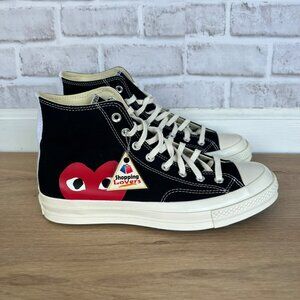 ⭐Converse 70 Hi Comme des Garcons Sz 9.5 Men's shoes Sneakers Black 150204C